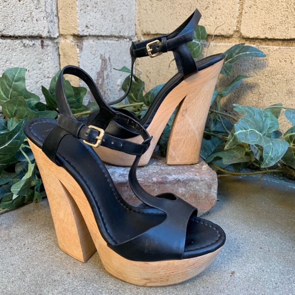 Zara Trafaluc T Strap Platforms